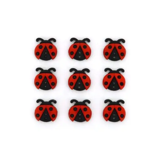 JJ Buttons - Sew Cute Ladybugs