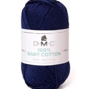 DMC Baby Cotton School Days # 758 Navy