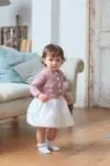 DMC Baby Cotton Pattern 6756 girl cardigan