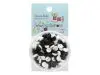 JJ Miniature 6mm Sewing Buttons - Black & White