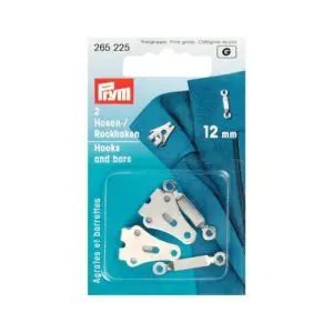 Prym Hooks and Bars - Silver 12mm