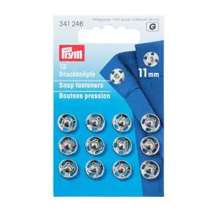 Prym Snap Fasteners -  Silver 11mm