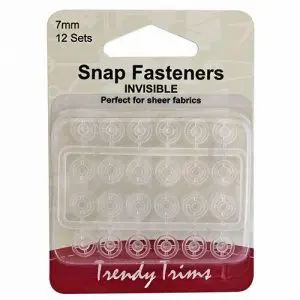 Trendy Trims Snap Fasteners - Invisible 7mm