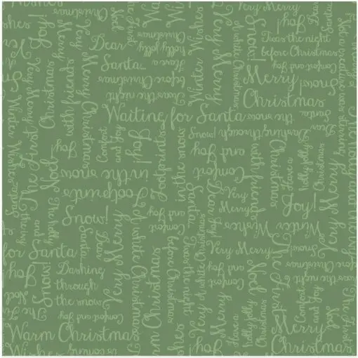 Maywood - One Snowy Day Holly Dark Green