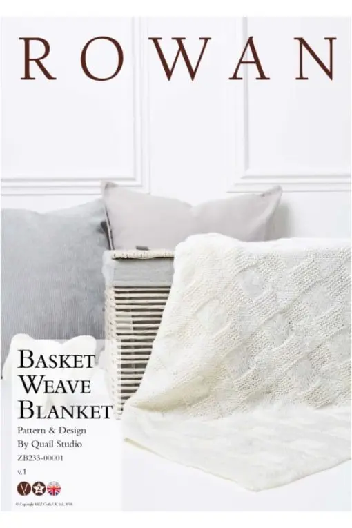 Rowan - Baby Merino Silk DK, Basket Weave Blanket