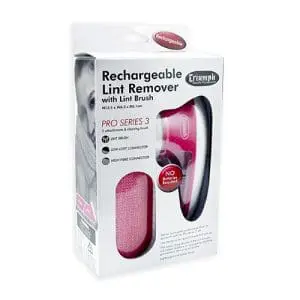 Triumph Rechargeable Lint Shaver with Lint Brush