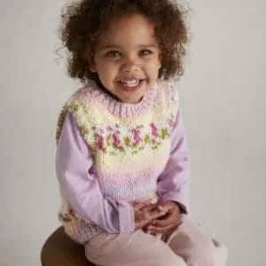 Hayfield Baby Blossom Chunky - Petal Sweater Vest