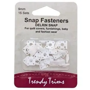 Snap Fastener 9mm x 15 Delrin