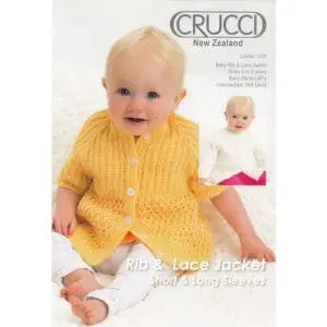 Crucci 1429 Rib and Lace Jacket