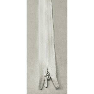 Invisible Zip - White
