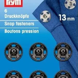 Prym Snap Fasteners - Black 13mm