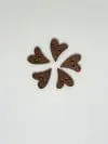 Wooden Heart Buttons