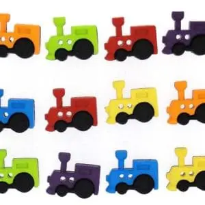 JJ Buttons Sew Cute Trains