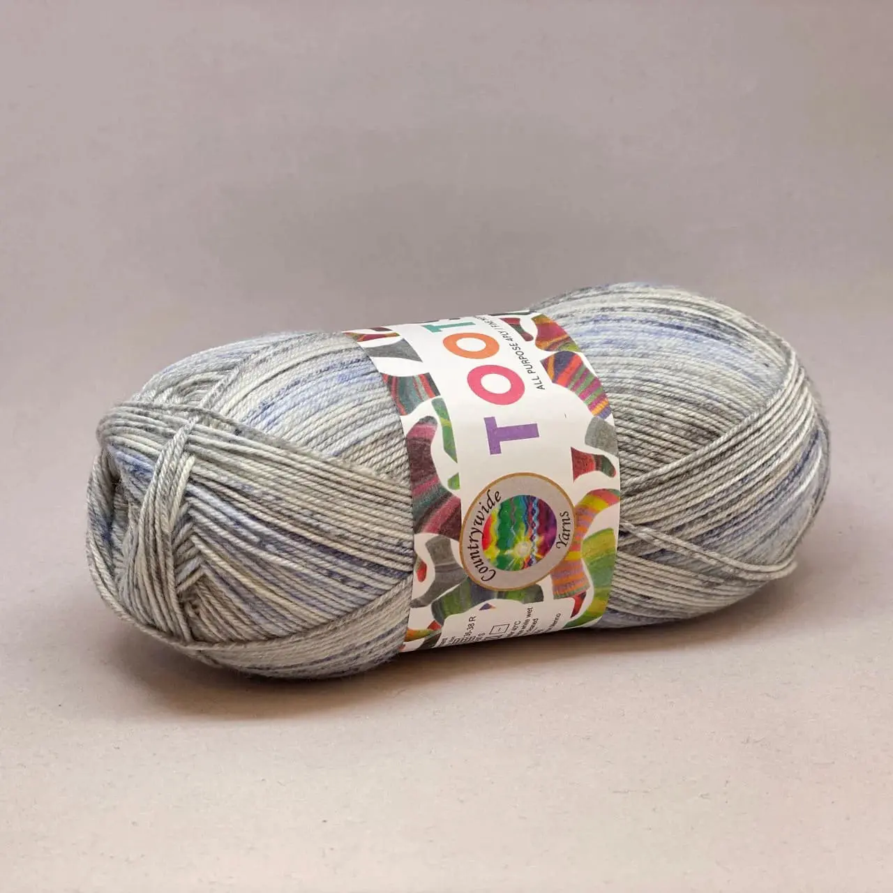 Tootsie Sock Yarn 4Ply Bue/Grey