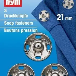 Prym Snap Fasteners Silver 21mm