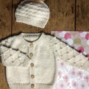 Baby Cakes Scottie Cardi and Hat