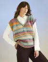 Sirdar Jewelspun Chunky Ocean Treasure Vest Pattern 10700