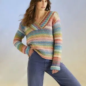 Sirdar Jewelspun Chunky Hide Tide Sweater Pattern 10701