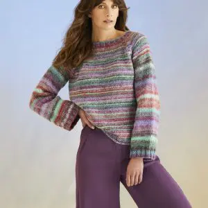 Sirdar Jewelspun Chunky Whirlpool Sweater Pattern 10702