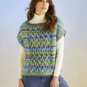 Sirdar Jewelspun Chunky Coral Reef Vest Pattern 10703