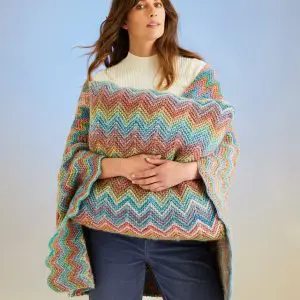 Sirdar Jewelspun Chunky Ripples Blanket and Cushion Pattern 10707