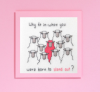 Why Fit In Sheep Cross Stitch WTB20554