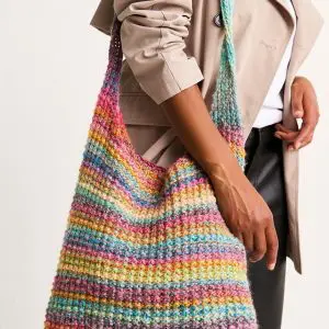 Sirdar Jewelspun Chunky Rippled Mineral Bag Knitting Pattern