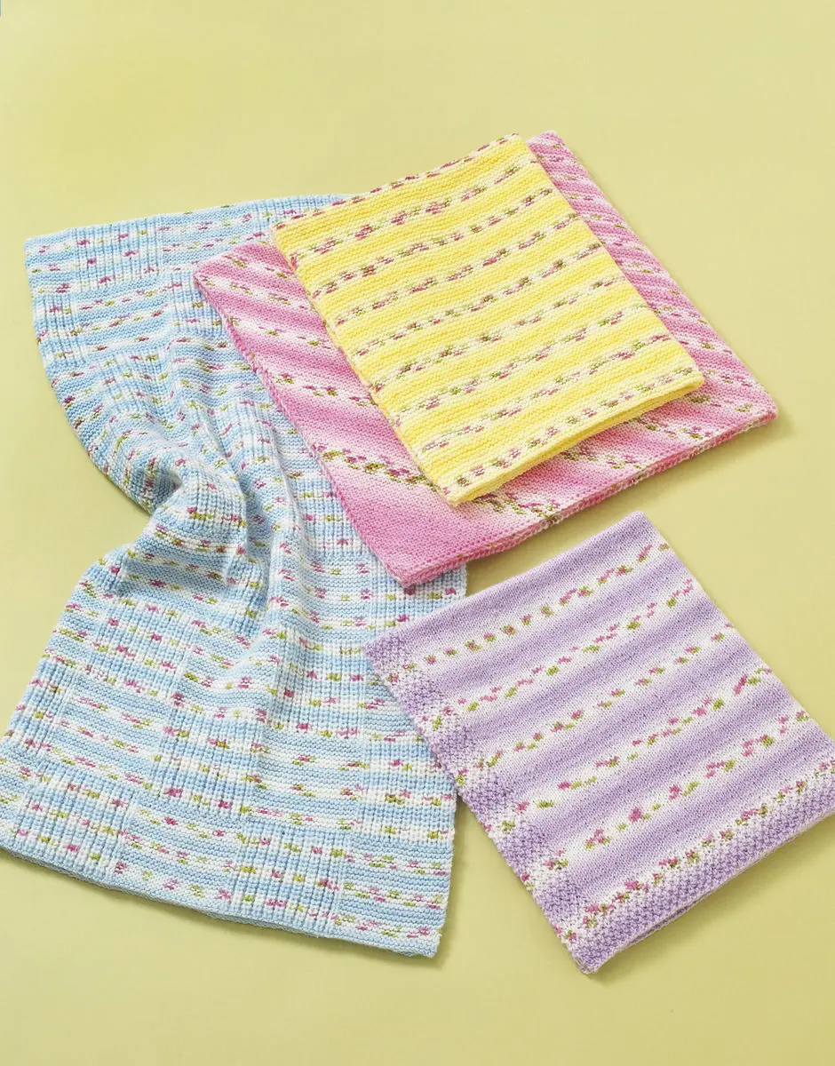 Sirdar 4840 Blankets Hayfield Baby Blosson DK knitting pattern