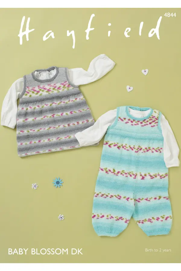 Sirdar 4844 Dungarees and Pinafore DK knitting pattern