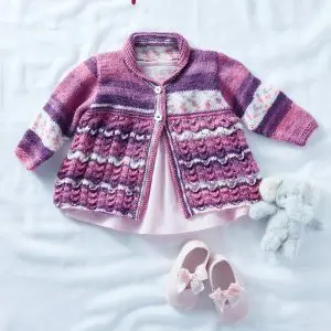 Sirdar 5340 Matinee Coat in hayfield Baby Blossom dk pattern