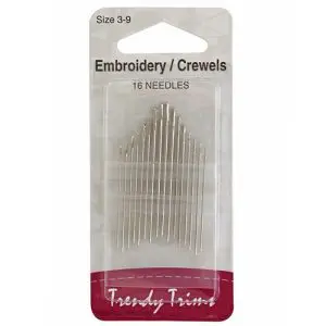 Embroidery/Crewels size 5/10 Needles 16