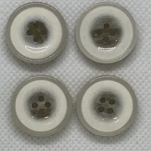 Buttons Fawn and Cream Round Button 18mm