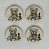 Buttons Teddy With Toys 14-15mm