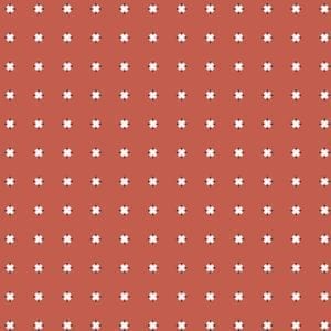 Poppie Cotton Southern Cross - Red - PC19040