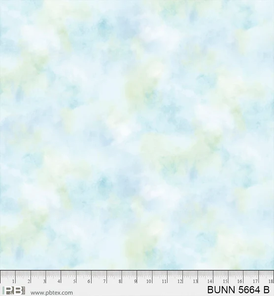 Bunnies and Blooms 5664 Soft Blue