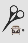 DMC Needle Minder & Scissors Set Noir/Black