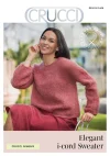 Crucci Elegant i-cord Sweater Top Down Pattern 2408