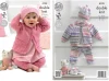 Easy Eyelet Cardi, Hat & Leggings Dk Pattern 0-7yrs P4195
