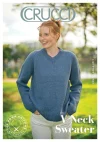 Crucci Pattern 2411 V neck Top Down Sweater