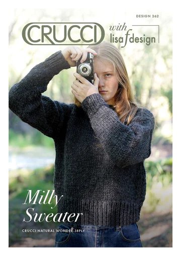 Crucci with Lisa F Design 262 Knitting Pattern Milly Sweater