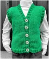 Button Vest Knitting pattern 6mths-4years P433